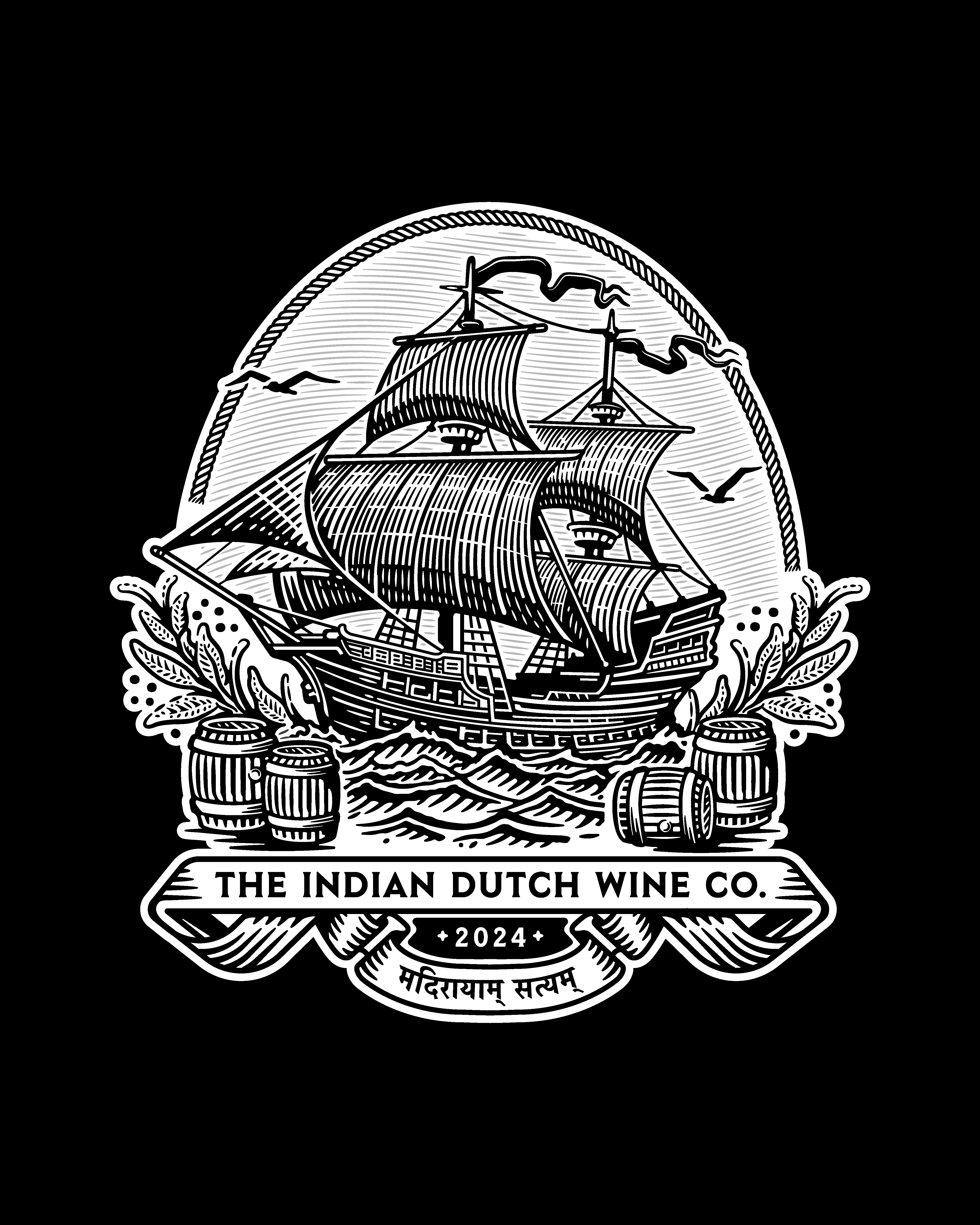 THE INDIAN DUTCH WINE COMPANY logo